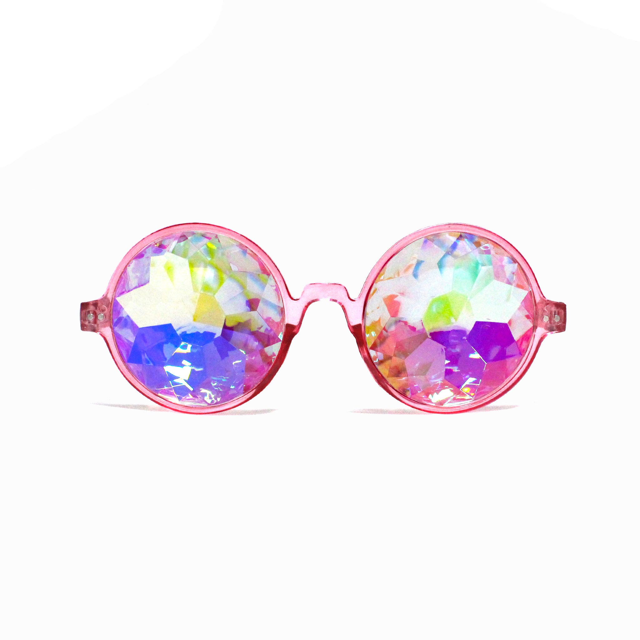 Pink cheap kaleidoscope glasses